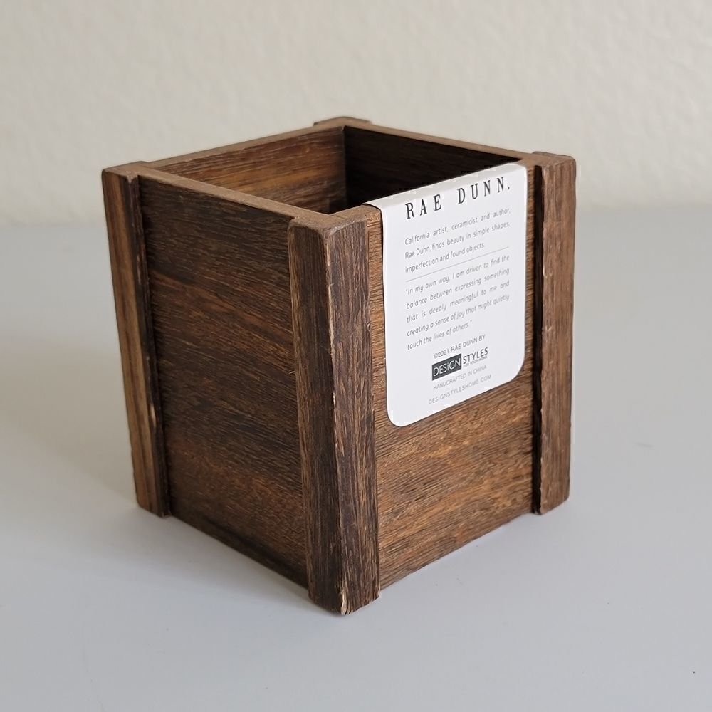 Rae Dunn Pens Pencils Wooden Office Desk Storage - Picture 11 of 12